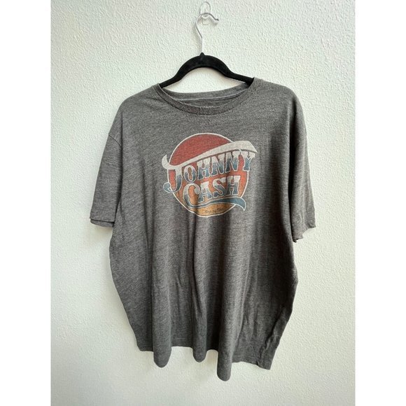 Johnny Cash Ring Of‎ Fire Gray Shirt t-shirt  XXL Man in black by lucky brand - Picture 2 of 6